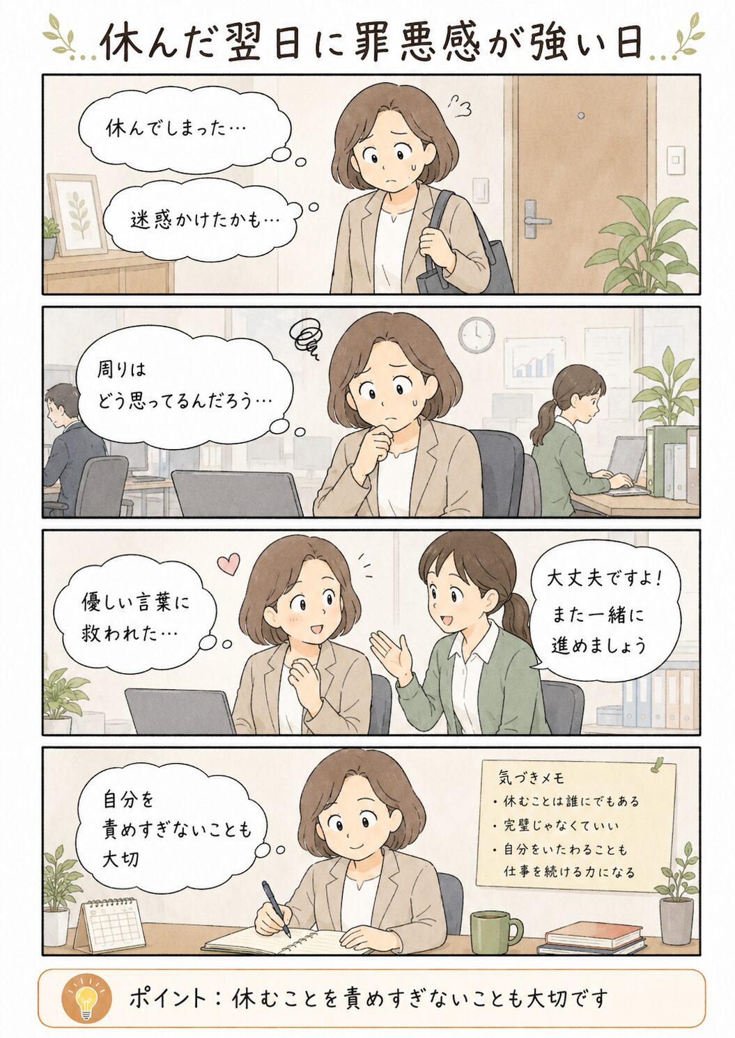 更年期について相談しづらい日の漫画コラム