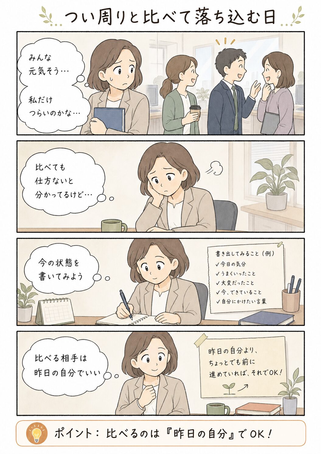 忘れ物やミスが増えた気がする日の漫画コラム