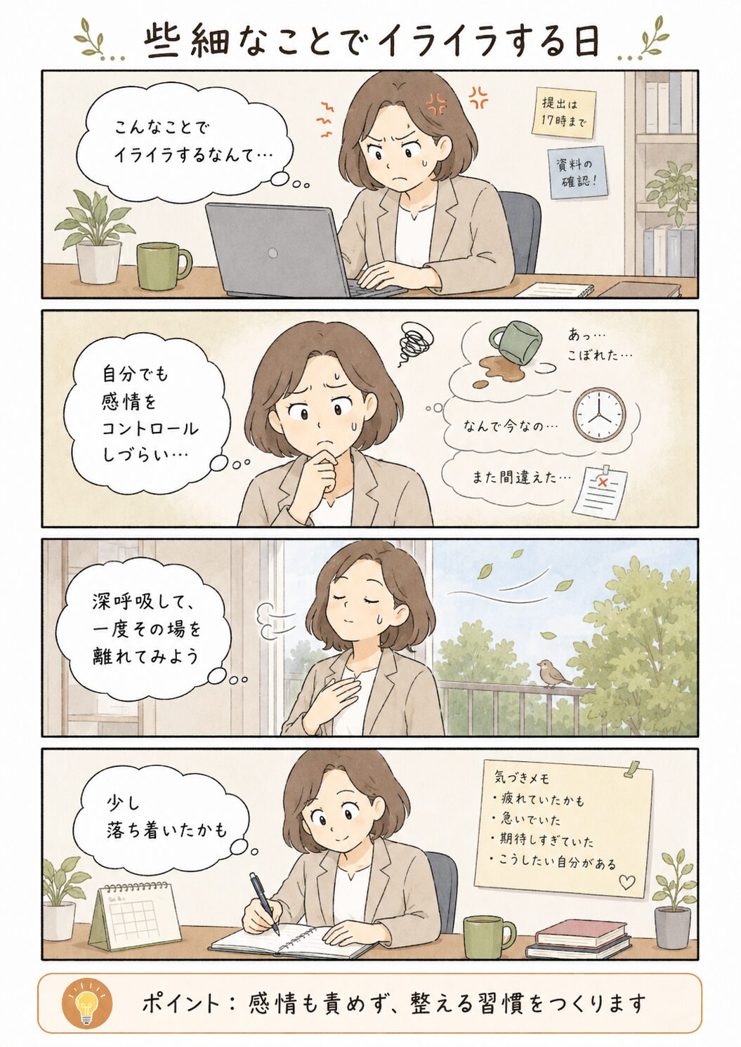 会議中に頭が真っ白になる日の漫画コラム