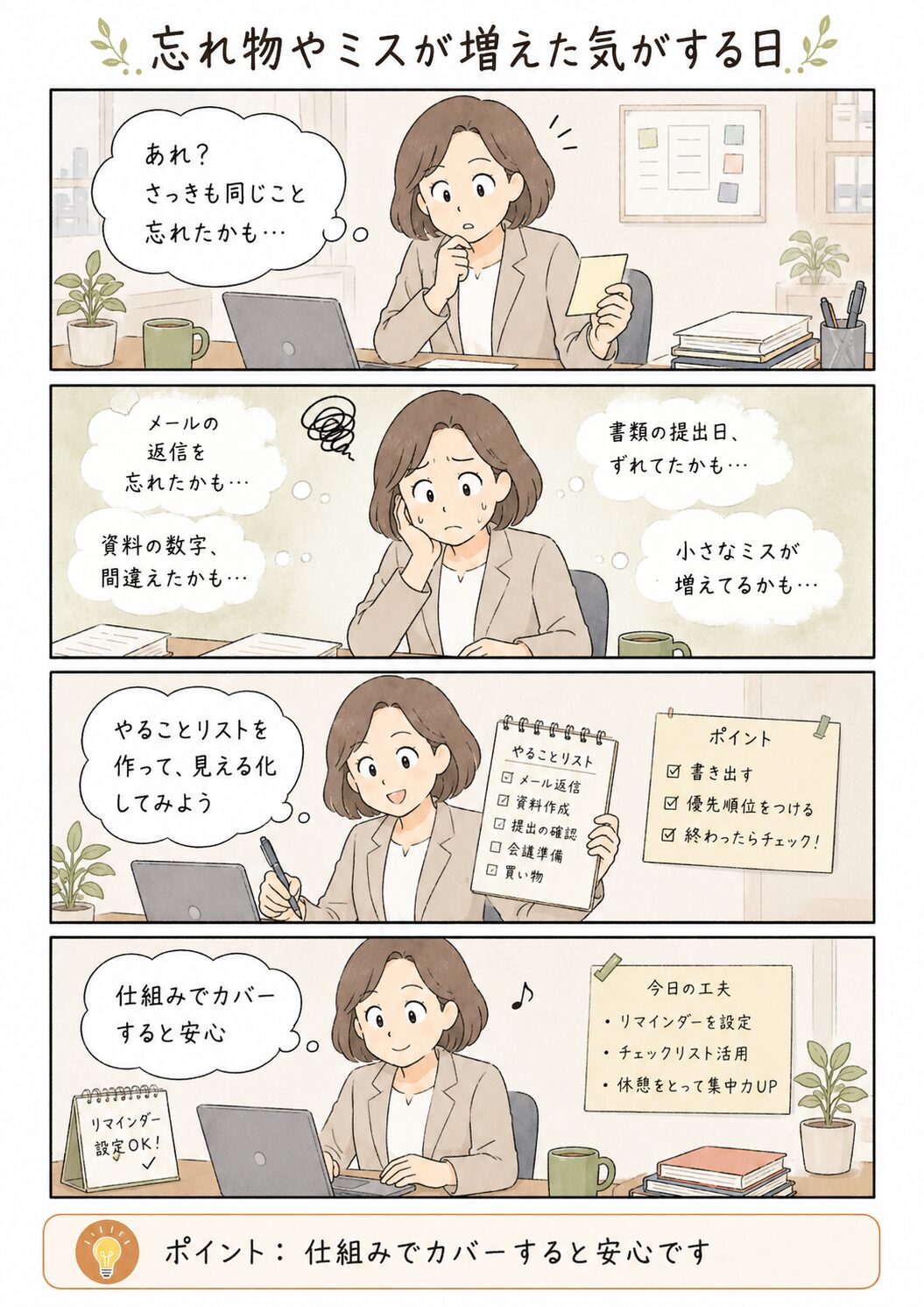 つい周りと比べて落ち込む日の漫画コラム
