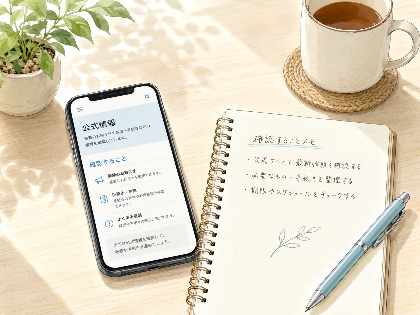 状態整理と仕事への影響を確認するための図解イメージ