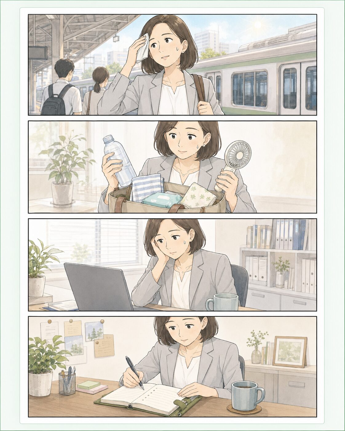 朝、出勤前からしんどい日の漫画コラム画像